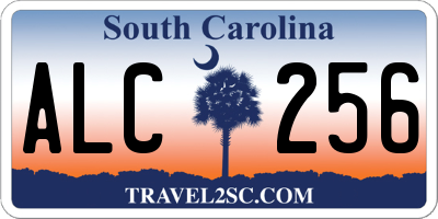 SC license plate ALC256