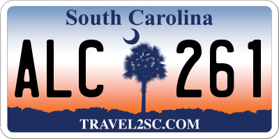 SC license plate ALC261