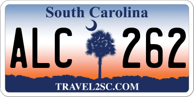 SC license plate ALC262