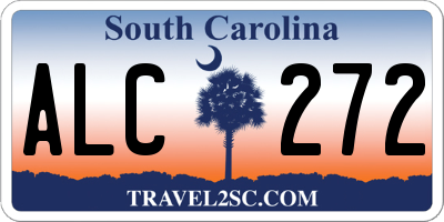 SC license plate ALC272