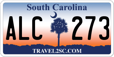 SC license plate ALC273