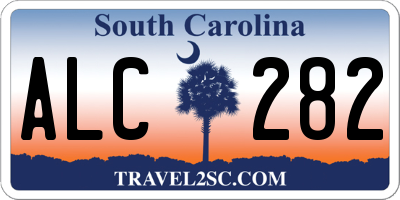 SC license plate ALC282