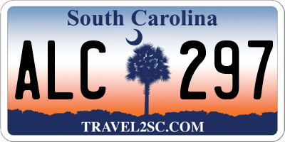 SC license plate ALC297