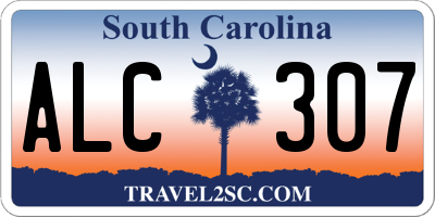 SC license plate ALC307