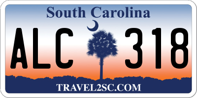 SC license plate ALC318