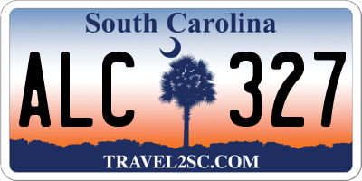 SC license plate ALC327