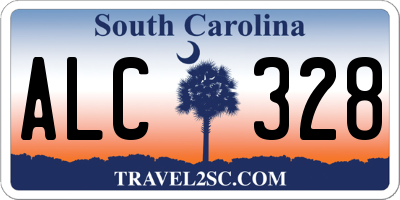 SC license plate ALC328