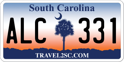 SC license plate ALC331