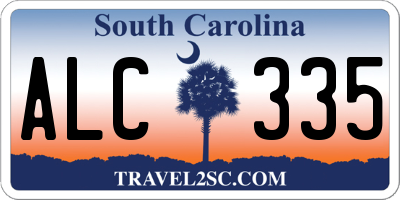 SC license plate ALC335