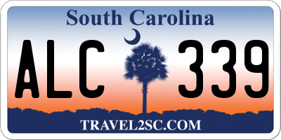 SC license plate ALC339