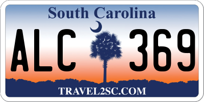 SC license plate ALC369
