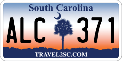 SC license plate ALC371