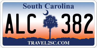 SC license plate ALC382