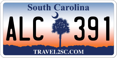 SC license plate ALC391
