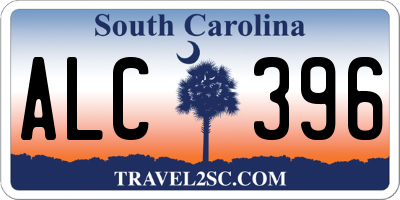 SC license plate ALC396