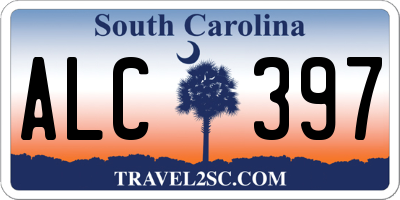 SC license plate ALC397