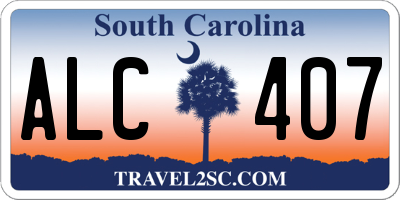 SC license plate ALC407