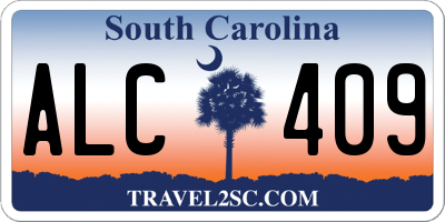 SC license plate ALC409