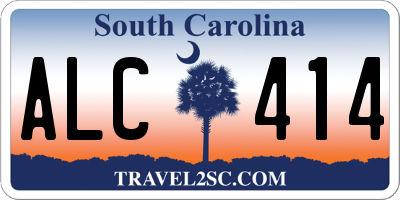 SC license plate ALC414