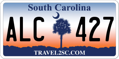 SC license plate ALC427
