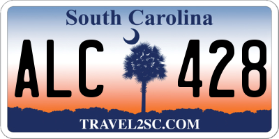 SC license plate ALC428
