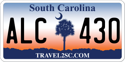 SC license plate ALC430
