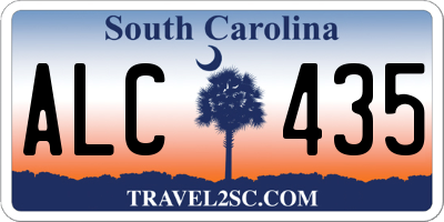 SC license plate ALC435