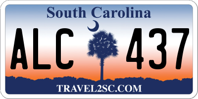 SC license plate ALC437