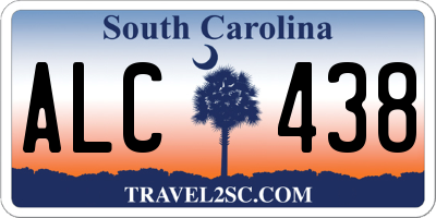 SC license plate ALC438