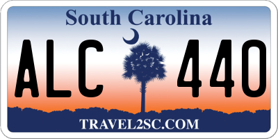 SC license plate ALC440
