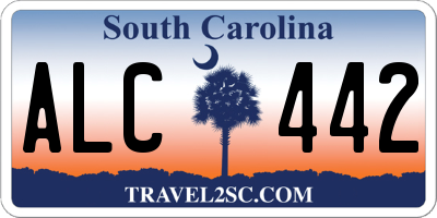 SC license plate ALC442