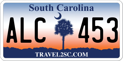 SC license plate ALC453