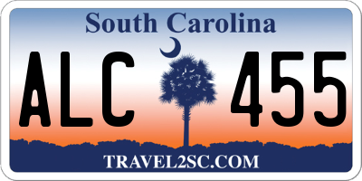 SC license plate ALC455