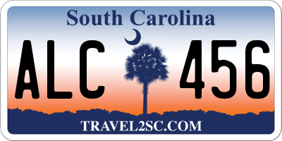 SC license plate ALC456