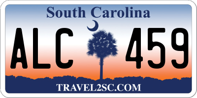 SC license plate ALC459