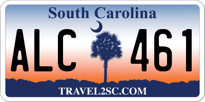 SC license plate ALC461