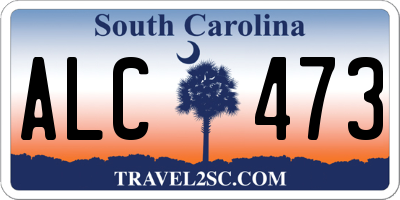 SC license plate ALC473