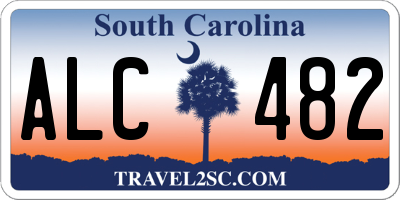 SC license plate ALC482