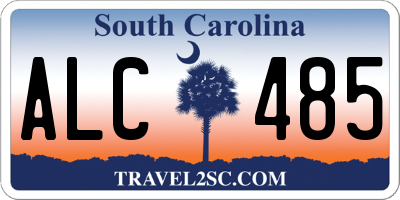 SC license plate ALC485