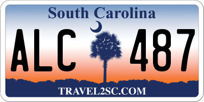 SC license plate ALC487