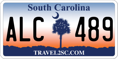 SC license plate ALC489