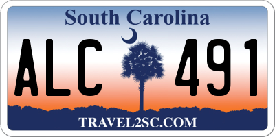 SC license plate ALC491