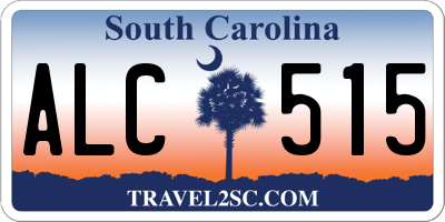 SC license plate ALC515