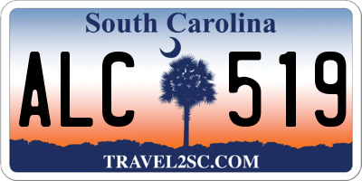 SC license plate ALC519