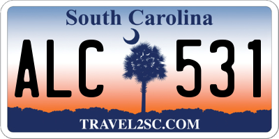 SC license plate ALC531