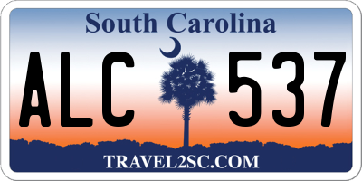 SC license plate ALC537