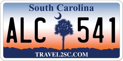 SC license plate ALC541