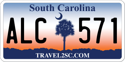 SC license plate ALC571