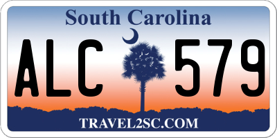 SC license plate ALC579