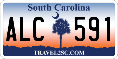 SC license plate ALC591